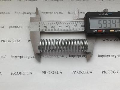 Пружина сжатия 2 х 16,6 х 59 (Артикул: S4545)
