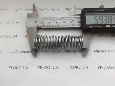 Пружина сжатия 2 х 16,3 х 59 (Артикул: S4546)