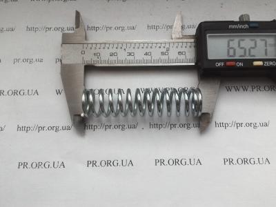 Пружина стиснення 2 х 16 х 65 (Артикул: S4553)
