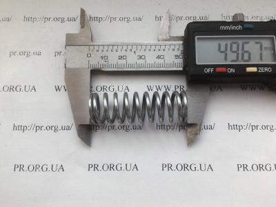 Пружина сжатия 2 х 16 х 49,6 (Артикул: S4565)