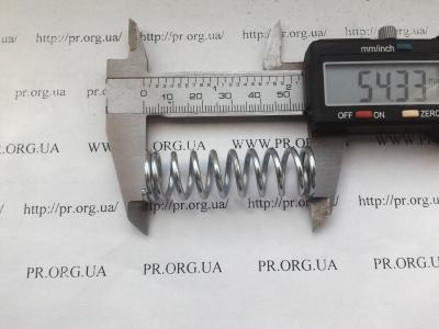 Пружина сжатия 2 х 16 х 54,3 (Артикул: S4567)