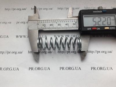 Пружина сжатия 2 х 16 х 52 (Артикул: S4571)