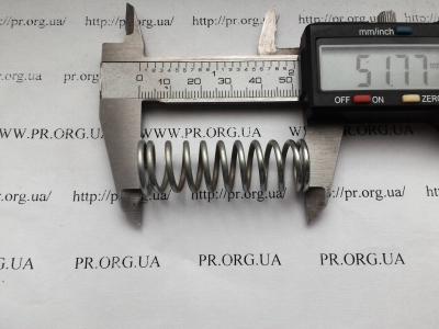 Пружина стиснення 1,8 х 16 х 51,5 (Артикул: S4613)