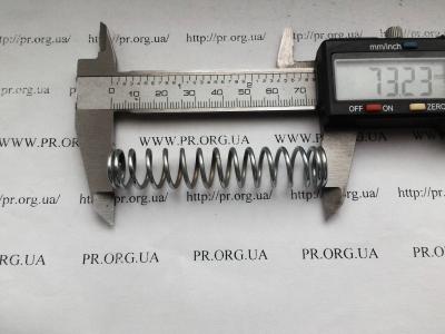 Пружина стиснення 1,6 х 14 х 73 (Артикул: S4618)
