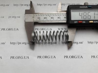 Пружина стиснення 1,6 х 15,5 х 48,5 (Артикул: S4632)