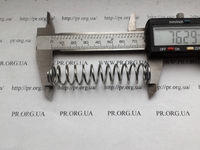 Пружина сжатия 1,5 х 16 х 76 (Артикул: S4633)