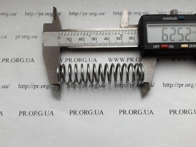 Пружина стиснення 1,5 х 16 х 62,5 (Артикул: S4635)