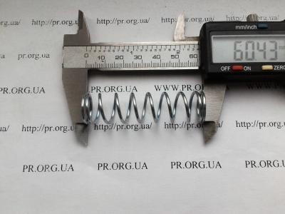 Пружина сжатия 1,5 х 15,5 х 62,5 (Артикул: S4637)