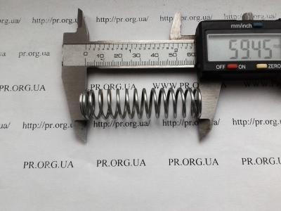 Пружина стиснення 1,5 х 15,9 х 59,5 (Артикул: S4638)