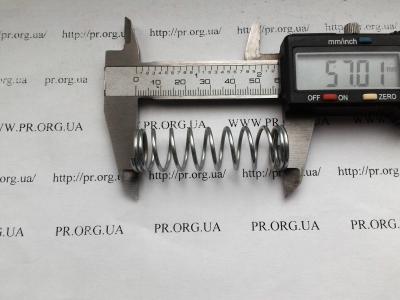 Пружина стиснення 1,5 х 16,6 х 57 (Артикул: S4640)