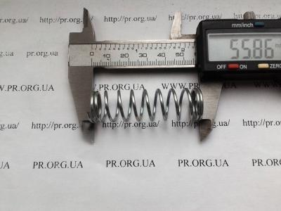 Пружина стиснення 1,5 х 16,6 х 56 (Артикул: S4641)