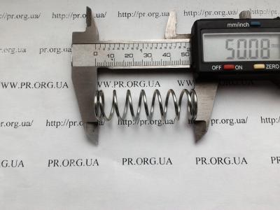 Пружина стиснення 1,5 х 16 х 50 (Артикул: S4651)
