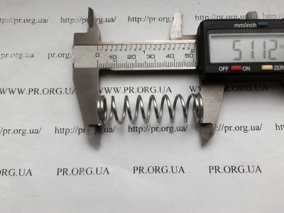 Пружина сжатия 1,5 х 14,5 х 51 (Артикул: S4654)