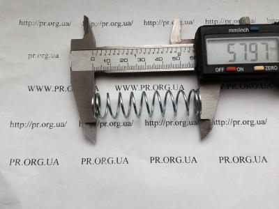 Пружина стиснення 1,2 х 14,6 х 58 (Артикул: S4664)