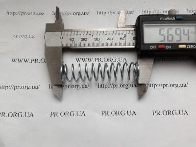 Пружина стиснення 1,2 х 13,6 х 57 (Артикул: S4669)