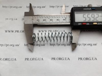 Пружина стиснення 1,2 х 13,5 х 56 (Артикул: S4671)