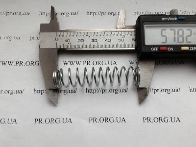 Пружина стиснення 1,2 х 13,4 х 58 (Артикул: S4673)