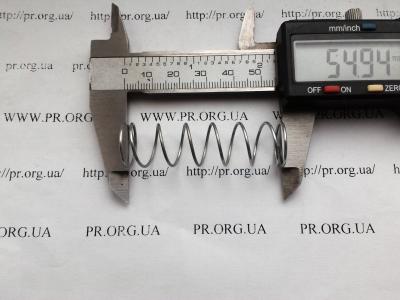 Пружина стиснення 1 х 15,4 х 55 (Артикул: S4677)