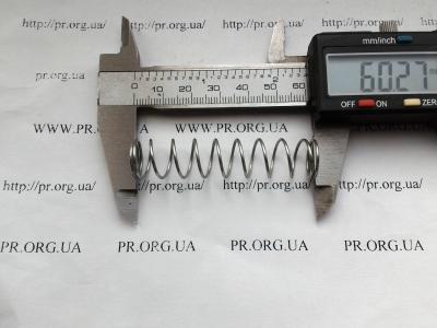 Пружина стиснення 1 х 13,5 х 60 (Артикул: S4684)