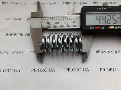 Пружина стиснення 3 х 18,5 х 44 (Артикул: S4691)