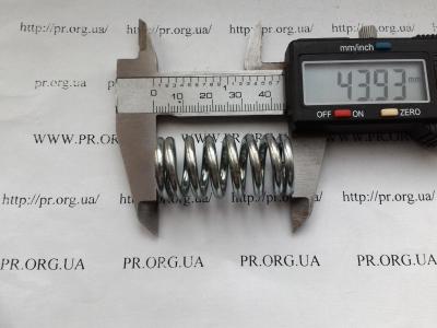 Пружина сжатия 3 х 19,5 х 44 (Артикул: S4694)