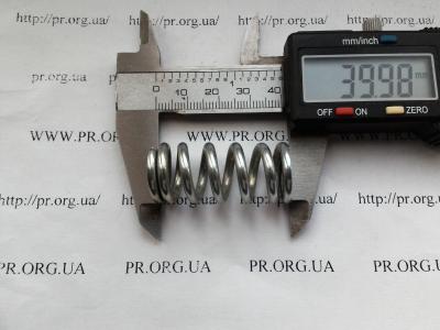 Пружина сжатия 3 х 18 х 40 (Артикул: S4695)