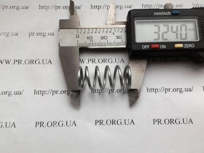 Пружина стиснення 1,6 х 15,7 х 32,5 (Артикул: S4749)