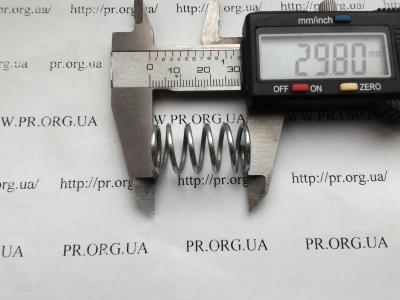 Пружина стиснення 1,6 х 15,6 х 30 (Артикул: S4750)