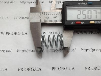 Пружина сжатия 1,6 х 15,3 х 25 (Артикул: S4755)