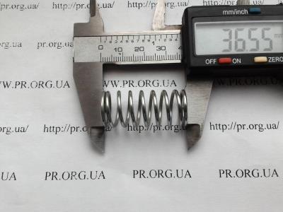 Пружина стиснення 1,5 х 16 х 36,5 (Артикул: S4790)