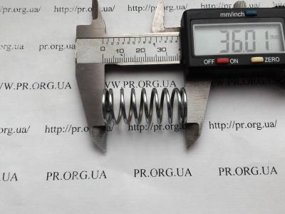 Пружина стиснення 1,5 х 16 х 36 (Артикул: S4791)