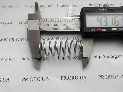 Пружина сжатия 1,5 х 15 х 43 (Артикул: S4795)