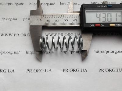 Пружина сжатия 1,5 х 15,5 х 43 (Артикул: S4799)