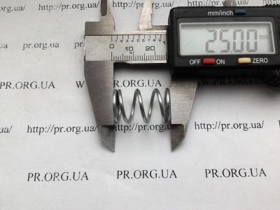 Пружина сжатия 1,5 х 15 х 25 (Артикул: S4809)