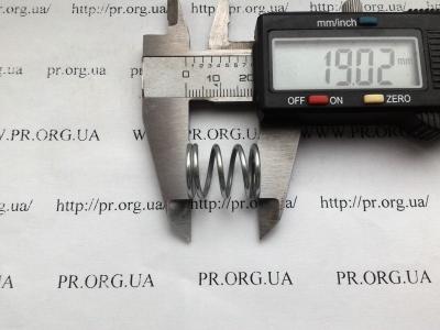 Пружина сжатия 1,5 х 15 х 19 (Артикул: S4811)