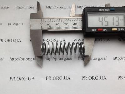 Пружина стиснення 1,5 х 13,8 х 45 (Артикул: S4813)