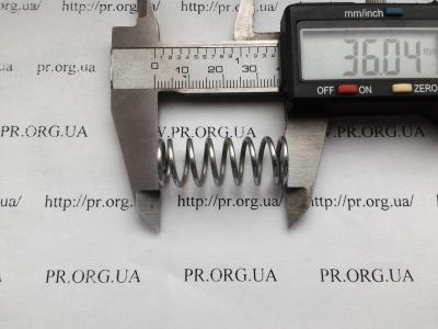 Пружина сжатия 1,5 х 13,8 х 36 (Артикул: S4820)