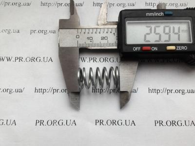 Пружина стиснення 1,5 х 13,9 х 26 (Артикул: S4829)