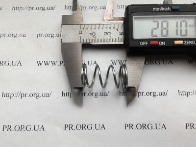 Пружина стиснення 1,3 х 15 х 28 (Артикул: S4834)