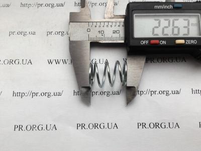 Пружина стиснення 1,3 х 15,6 х 22,5 (Артикул: S4840)