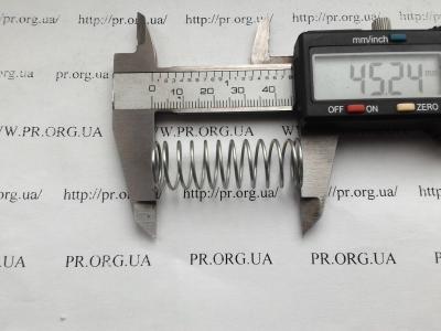 Пружина стиснення 1 х 15,2 х 45 (Артикул: S4869)