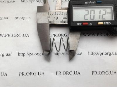 Пружина стиснення 1 х 15 х 20 (Артикул: S4874)