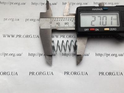 Пружина сжатия 1 х 13 х 27 (Артикул: S4899)