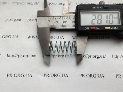 Пружина сжатия 1 х 12,5 х 28 (Артикул: S4911)