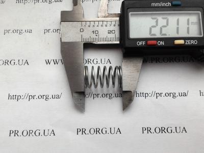 Пружина стиснення 1 х 12,8 х 22 (Артикул: S4915)