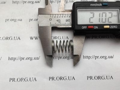 Пружина стиснення 1 х 12,8 х 21 (Артикул: S4916)