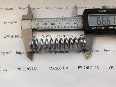 Пружина стиснення 2,5 х 15 х 66,5 (Артикул: S4929)