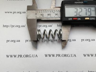 Пружина стиснення 2 х 13,7 х 32,5 (Артикул: S4984)