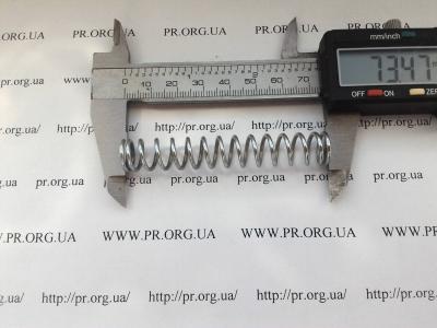 Пружина стиснення 1,5 х 12,2 х 73,5 (Артикул: S5018)