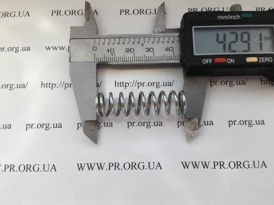 Пружина сжатия 1,5 х 12 х 43 (Артикул: S5027)